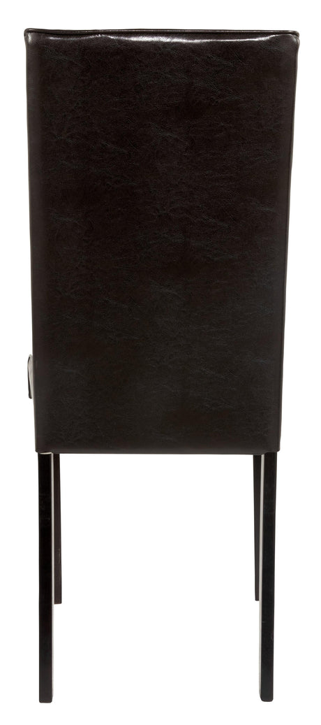 Kimonte Dark Brown Dining Chair - Ella Furniture