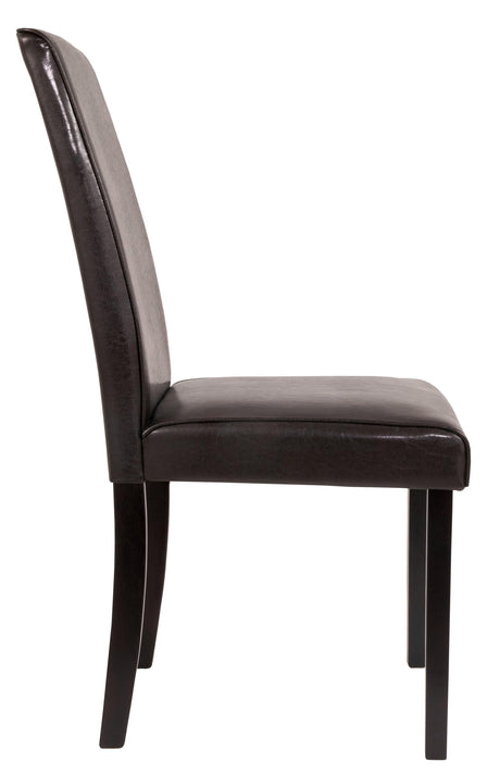 Kimonte Dark Brown Dining Chair - Ella Furniture