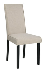 Kimonte Dark Brown/beige Dining Chair - Ella Furniture