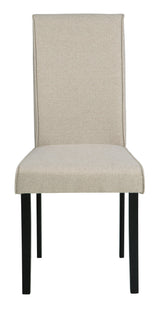 Kimonte Dark Brown/beige Dining Chair - Ella Furniture