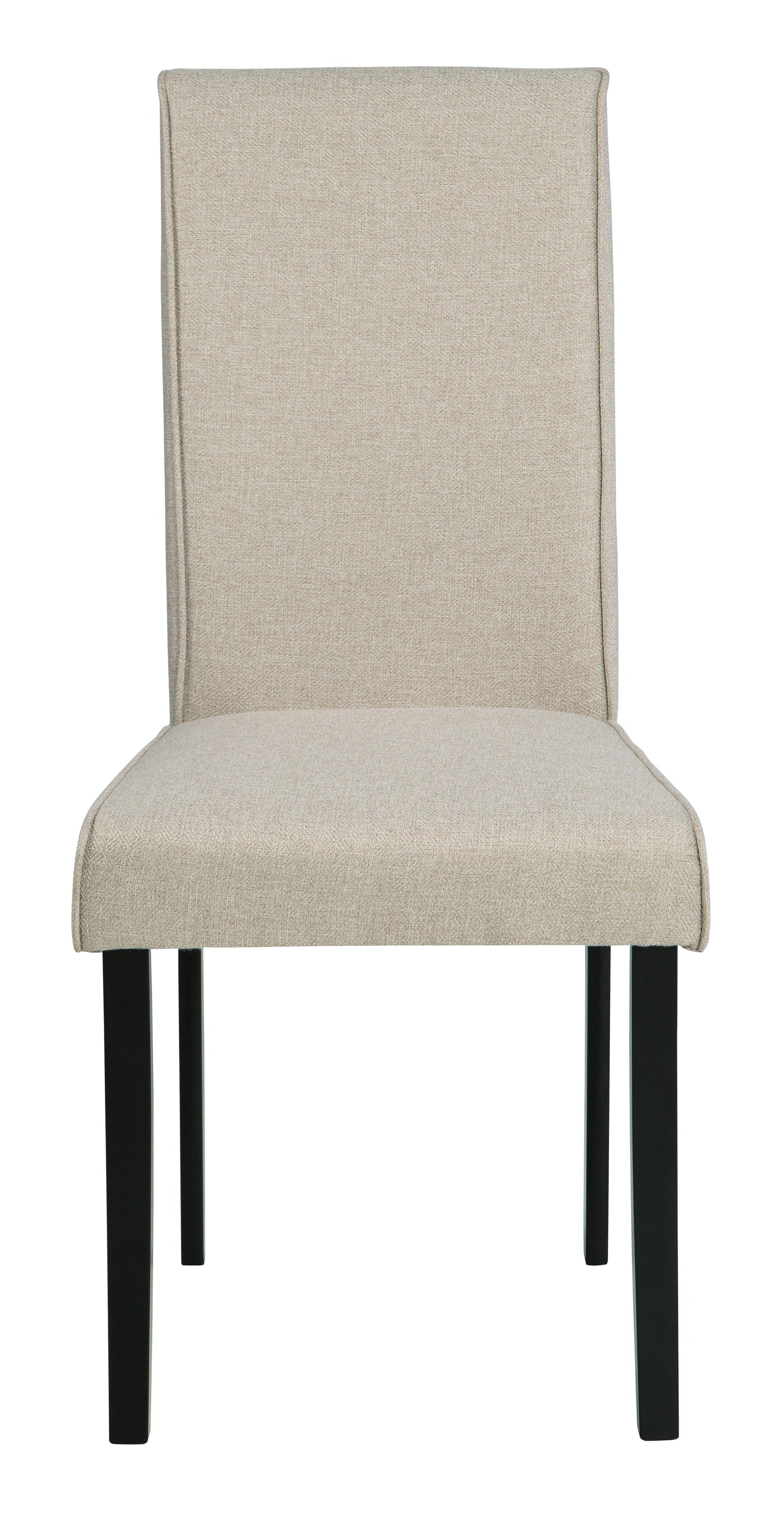 Kimonte Dark Brown/beige Dining Chair - Ella Furniture