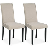 Kimonte Dark Brown/beige Dining Chair - Ella Furniture