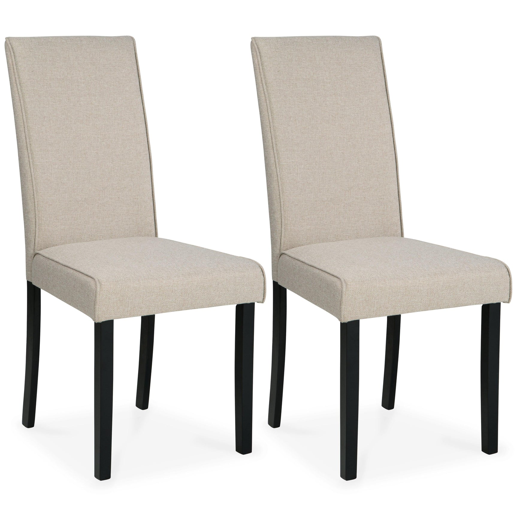 Kimonte Dark Brown/beige Dining Chair - Ella Furniture