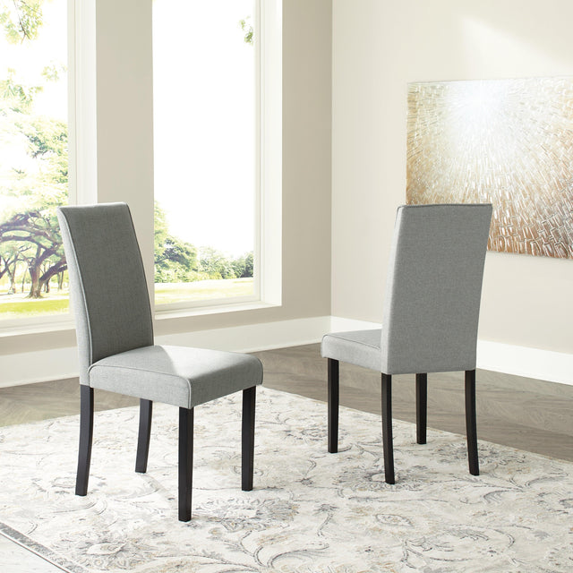 Kimonte Dark Brown/Gray Dining Chair - Ella Furniture