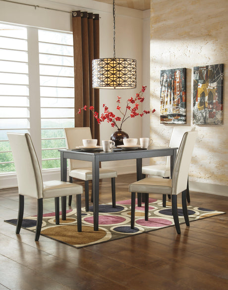 Kimonte Dark Brown Dining Table - Ella Furniture