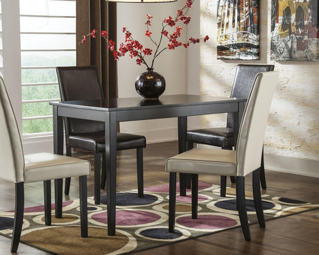 Kimonte Dark Brown Dining Table - Ella Furniture