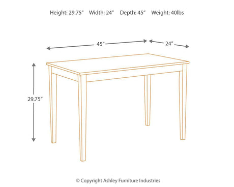 Kimonte Dark Brown Dining Table - Ella Furniture