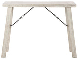 Carynhurst Whitewash Counter Height Dining Table And Bar Stools (Set Of 3) - Ella Furniture