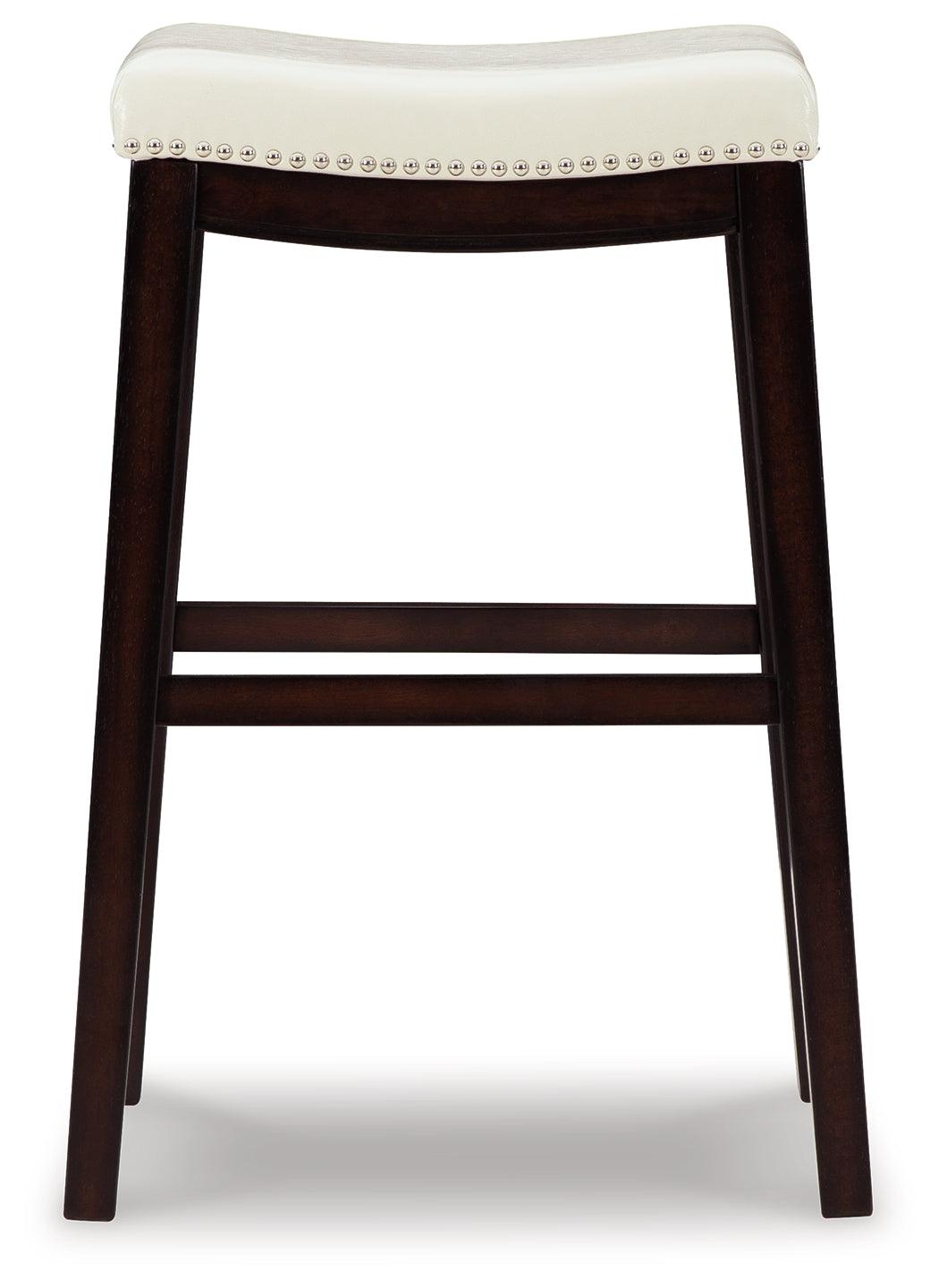 Lemante Ivory/brown Bar Height Bar Stool - Ella Furniture