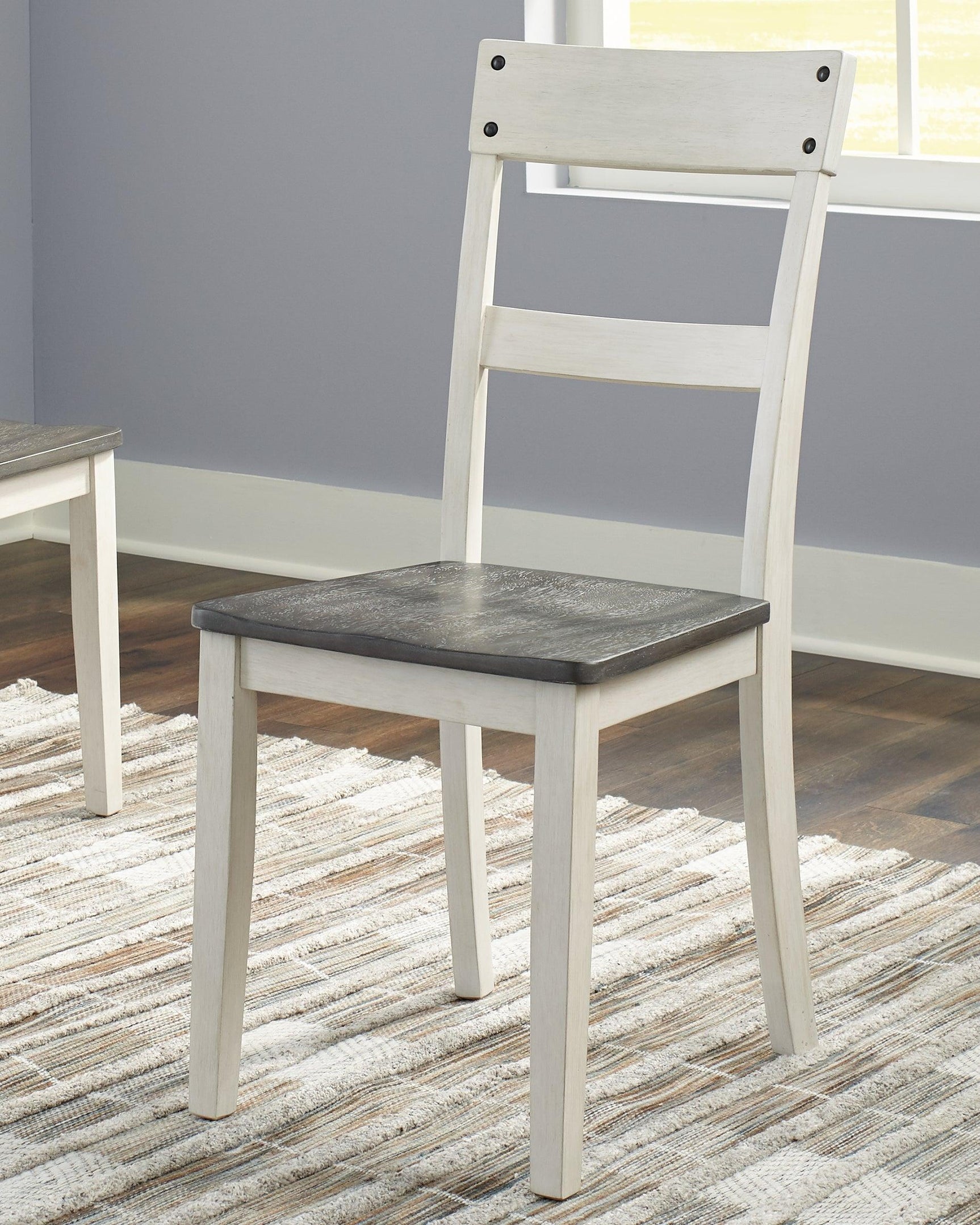 Nelling Two-tone Dining Chair - Ella Furniture