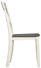 Nelling Two-tone Dining Chair - Ella Furniture