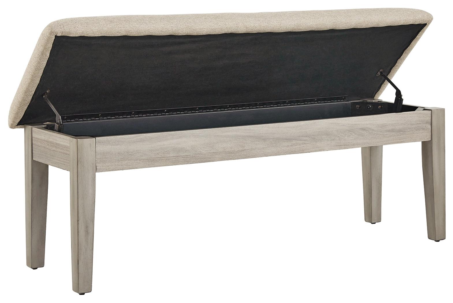 Parellen Beige/gray 48" Bench - Ella Furniture