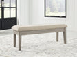 Parellen Beige/gray 48" Bench - Ella Furniture