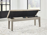 Parellen Beige/gray 48" Bench - Ella Furniture