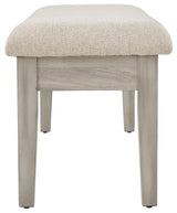 Parellen Beige/gray 48" Bench - Ella Furniture