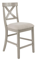 Parellen Gray Counter Height Bar Stool - Ella Furniture