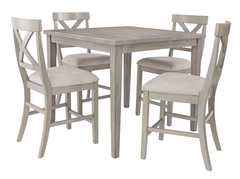 Parellen Gray Counter Height Dining Table - Ella Furniture