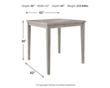 Parellen Gray Counter Height Dining Table - Ella Furniture