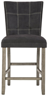 Dontally Two-tone Counter Height Bar Stool - Ella Furniture