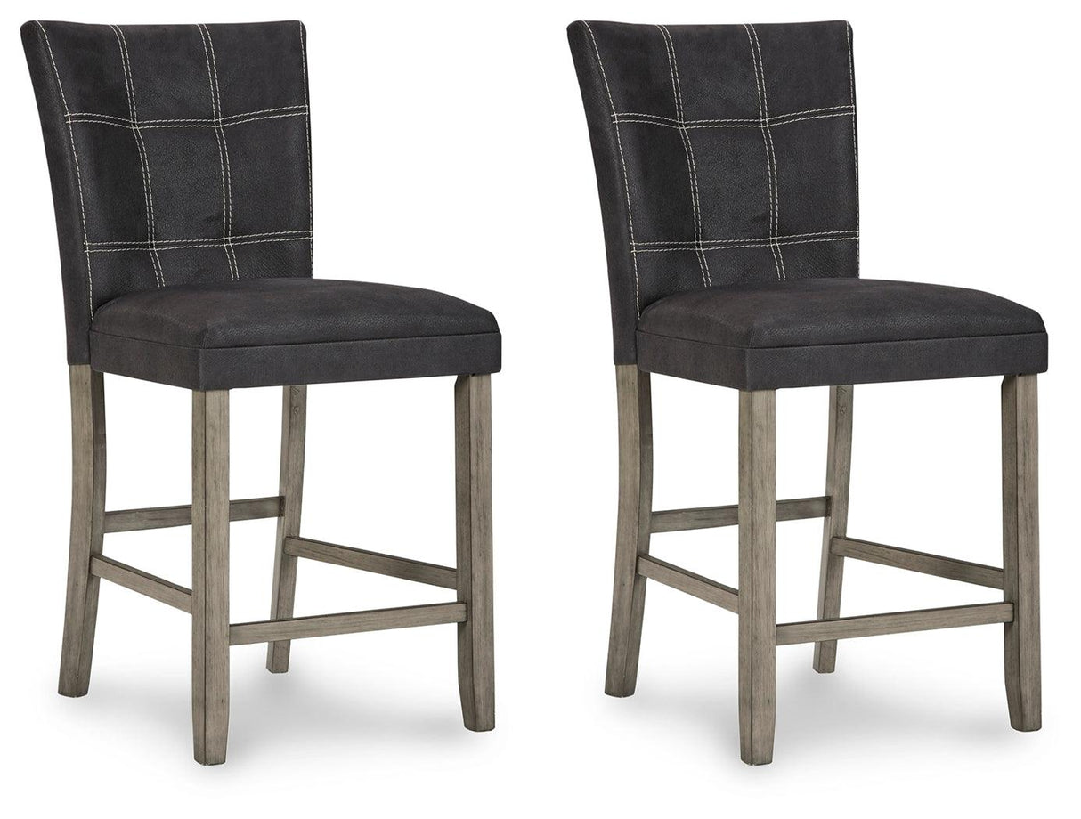 Dontally Two-tone Counter Height Bar Stool - Ella Furniture
