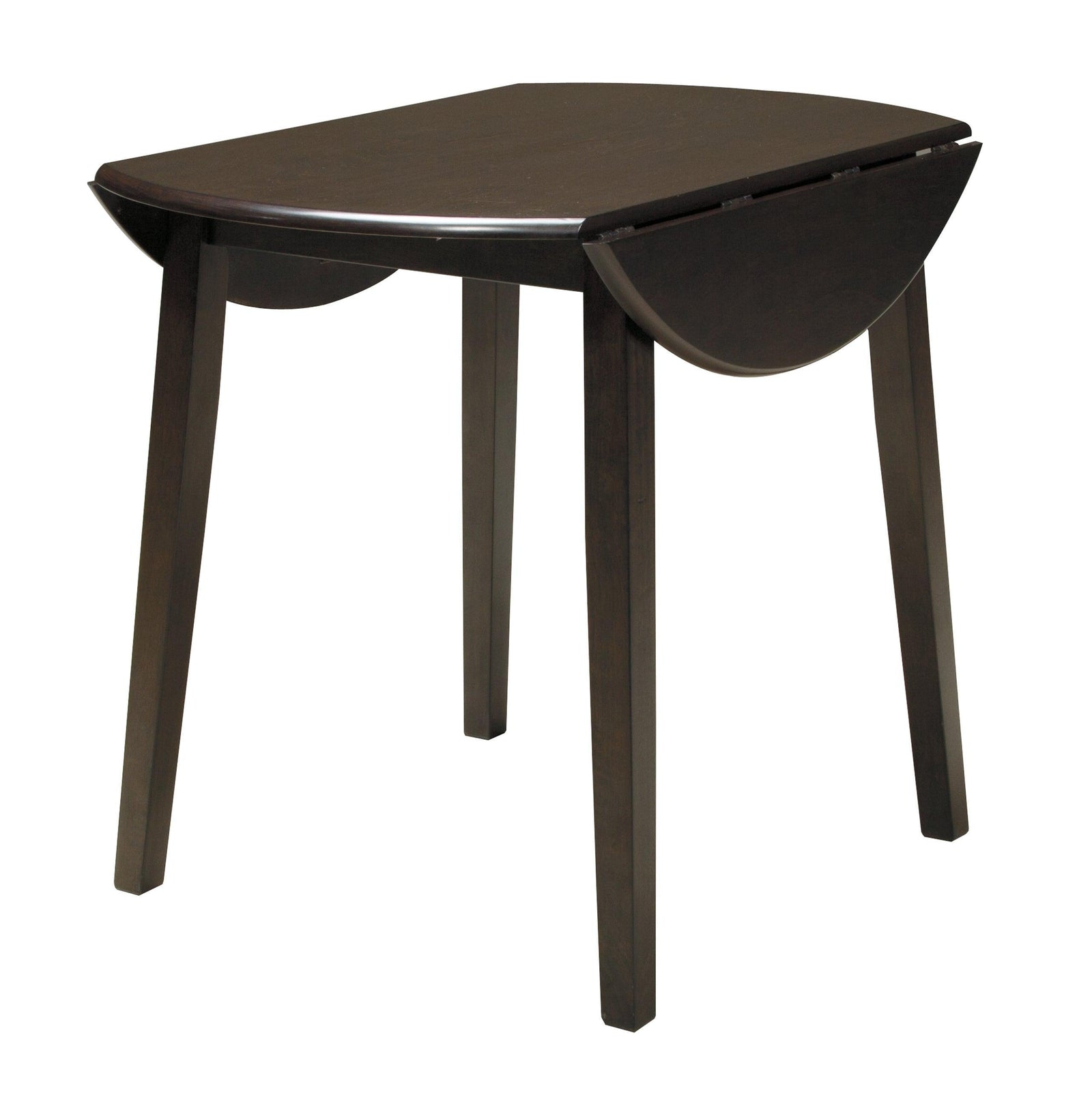 Hammis Dark Brown Dining Drop Leaf Table - Ella Furniture
