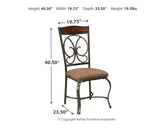 Glambrey Brown Dining Chair - Ella Furniture