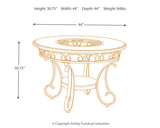 Glambrey Brown Dining Table - Ella Furniture