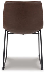 Centiar Brown Faux Leather Dining Chair - Ella Furniture