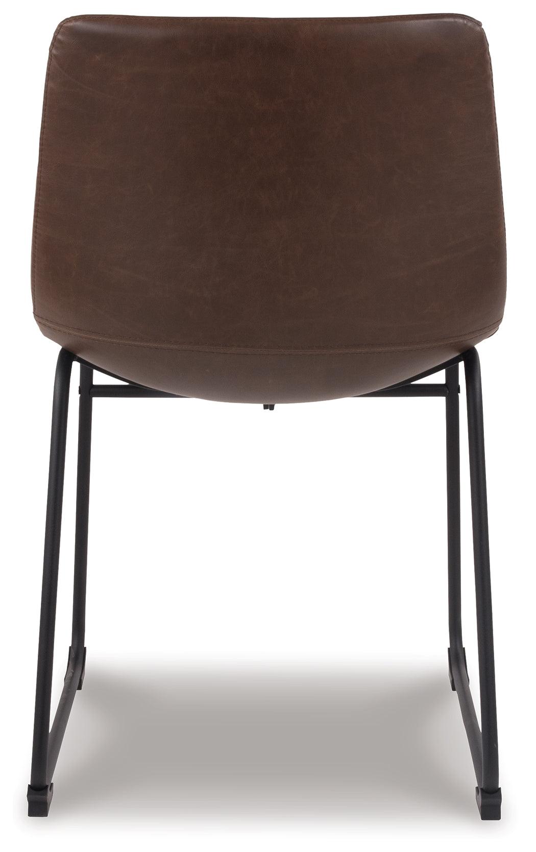 Centiar Brown Faux Leather Dining Chair - Ella Furniture