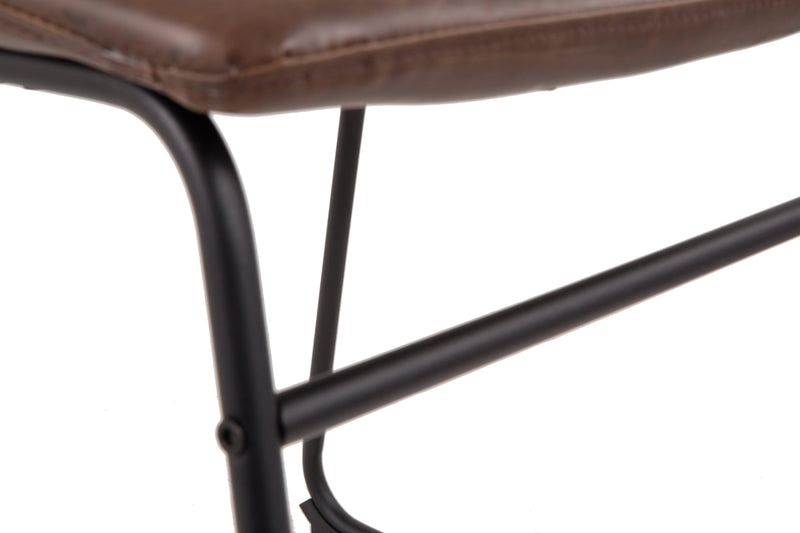 Centiar Brown Faux Leather Dining Chair - Ella Furniture