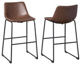 Centiar Brown Pub Height Bar Stool - Ella Furniture