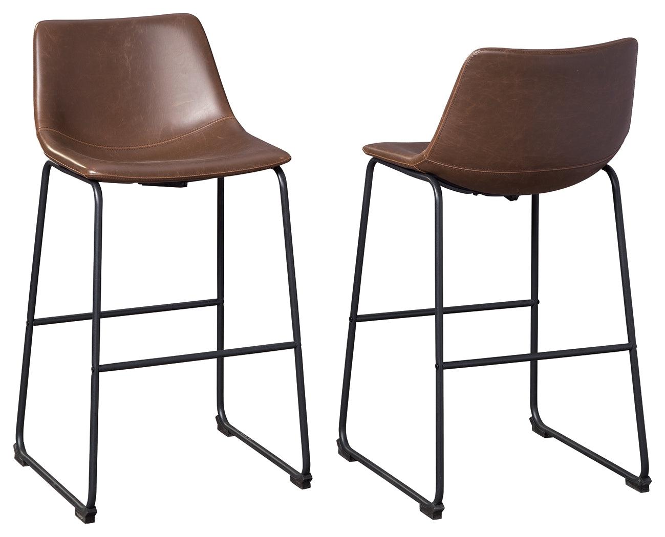 Centiar Brown Pub Height Bar Stool - Ella Furniture