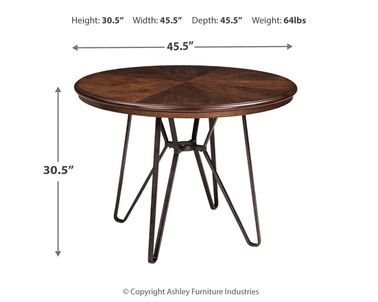 Centiar Two-tone Brown Dining Table - Ella Furniture