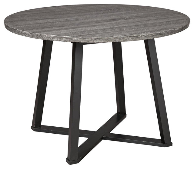 Centiar Gray/black Dining Table - Ella Furniture