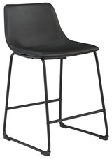 Centiar Black Counter Height Bar Stool - Ella Furniture