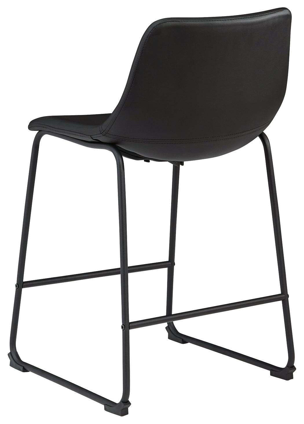 Centiar Black Counter Height Bar Stool - Ella Furniture