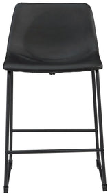 Centiar Black Counter Height Bar Stool - Ella Furniture