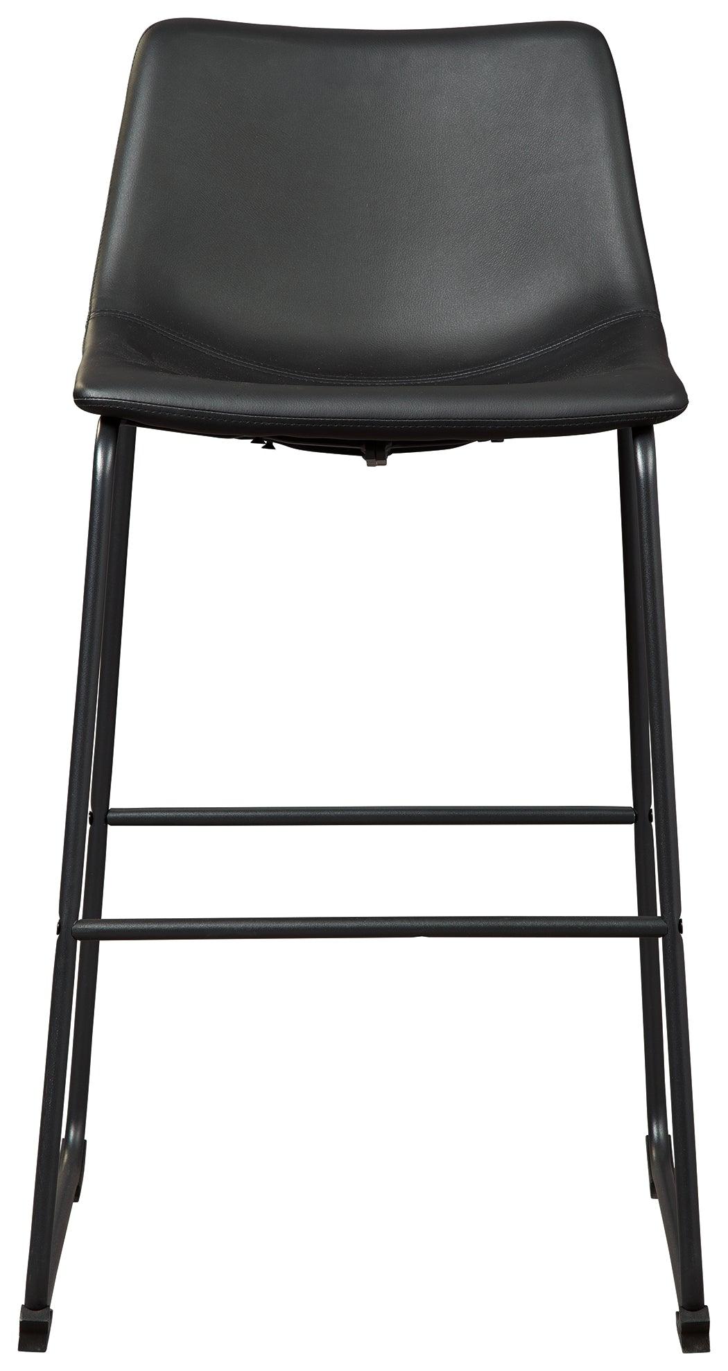 Centiar Black Pub Height Bar Stool - Ella Furniture