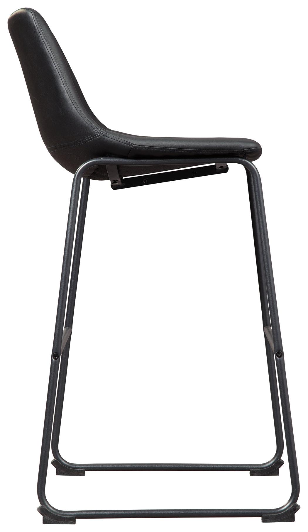 Centiar Black Pub Height Bar Stool - Ella Furniture