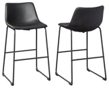 Centiar Black Pub Height Bar Stool - Ella Furniture