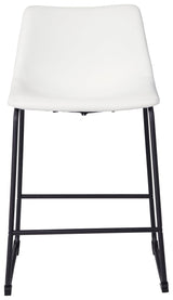 Centiar White Counter Height Bar Stool - Ella Furniture