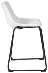 Centiar White Counter Height Bar Stool - Ella Furniture