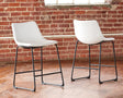 Centiar White Counter Height Bar Stool - Ella Furniture