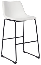 Centiar White Pub Height Bar Stool - Ella Furniture