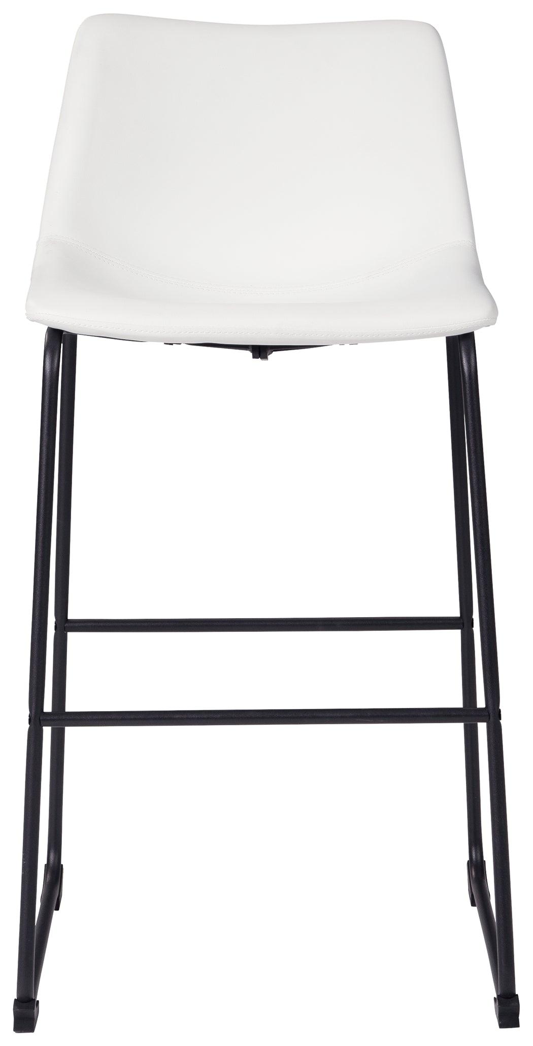 Centiar White Pub Height Bar Stool - Ella Furniture