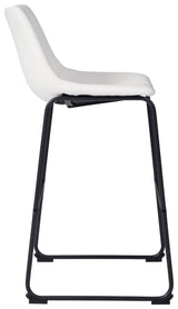 Centiar White Pub Height Bar Stool - Ella Furniture