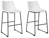 Centiar White Pub Height Bar Stool - Ella Furniture