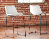 Centiar White Pub Height Bar Stool - Ella Furniture