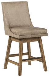 Tallenger Beige Counter Height Bar Stool - Ella Furniture