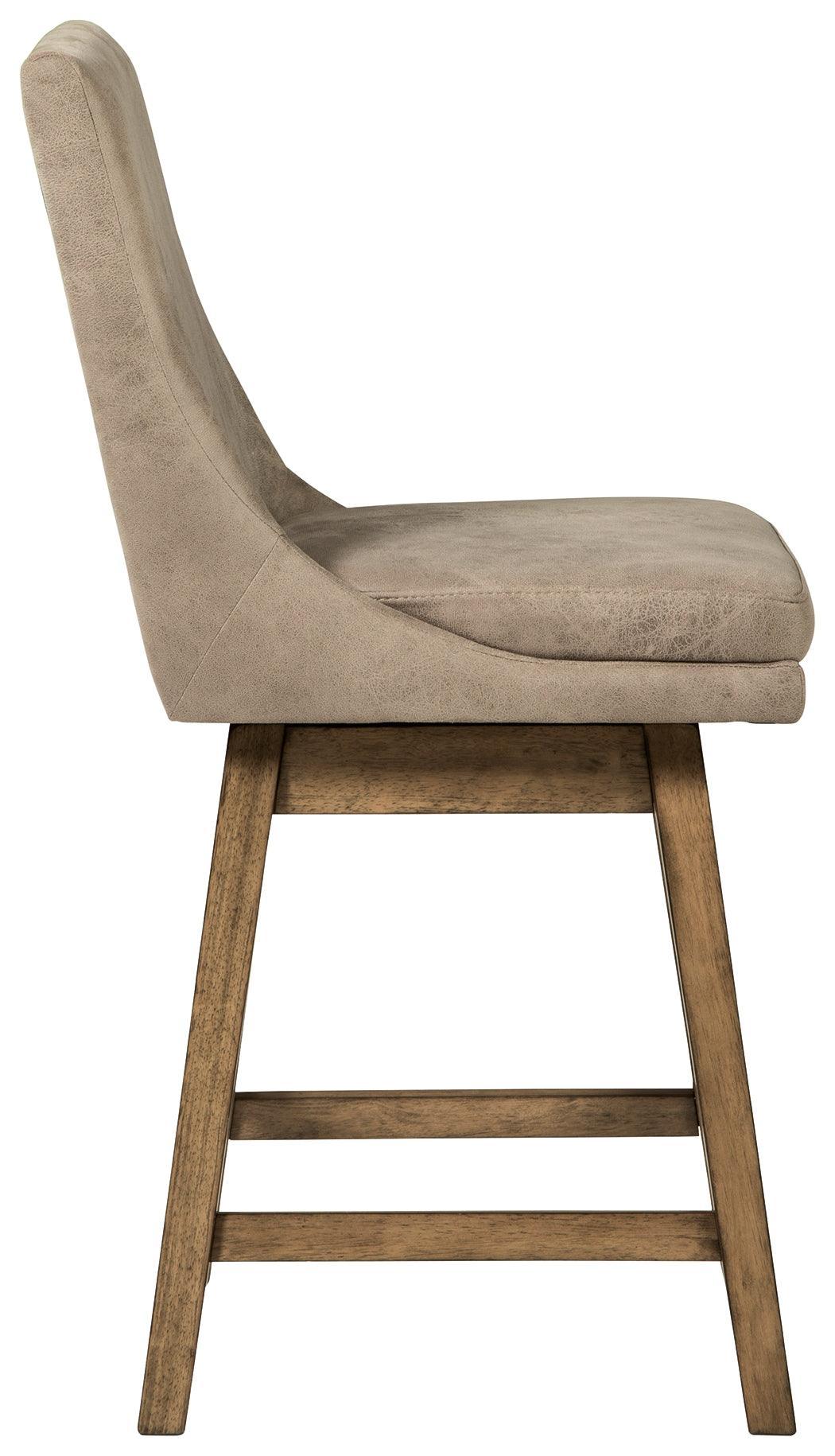 Tallenger Beige Counter Height Bar Stool - Ella Furniture